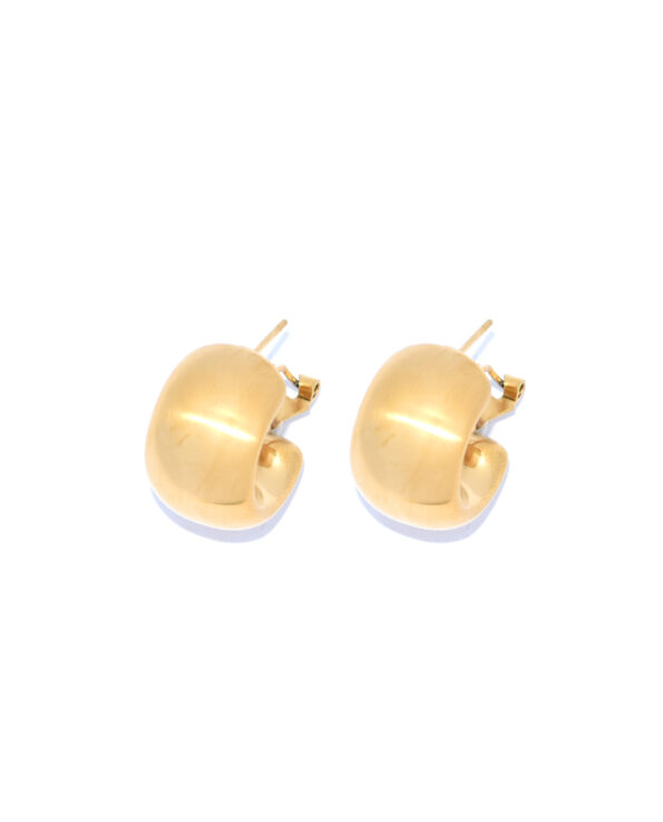 Matte gouden Amy creolen van Juli Dans Jewels