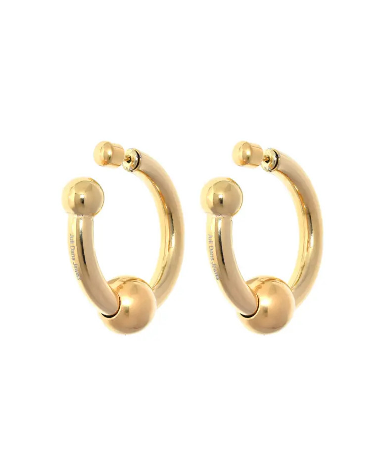Dubbele Ivy Gemstone Oorbel Goud main image 1