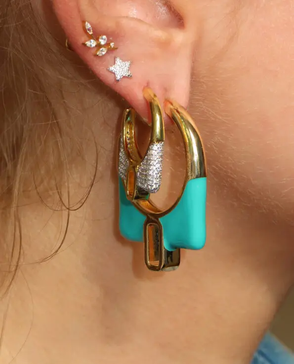 Gisele Oorbellen Turquoise - Afbeelding 2
