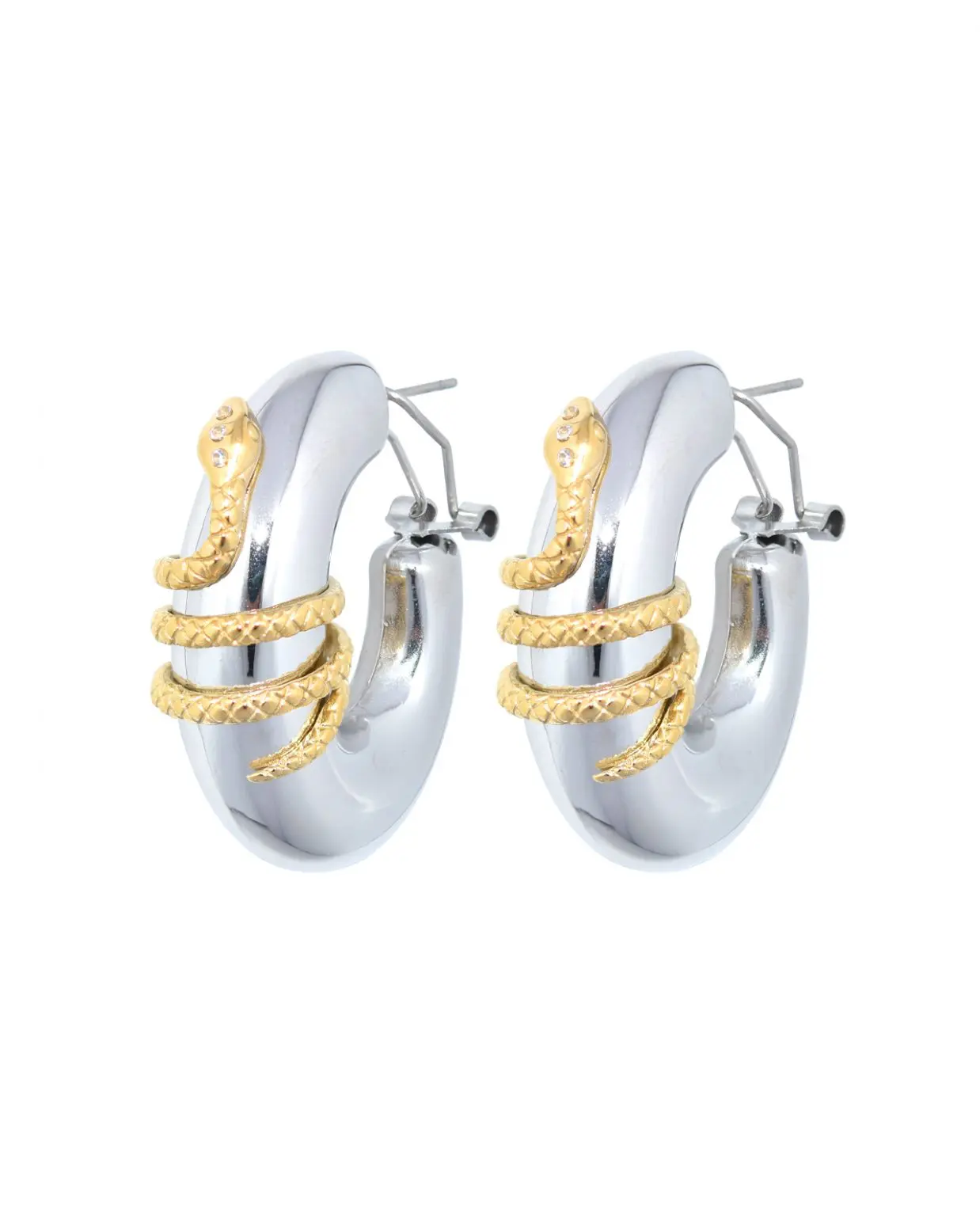 Valerie Snake Creolen Goud