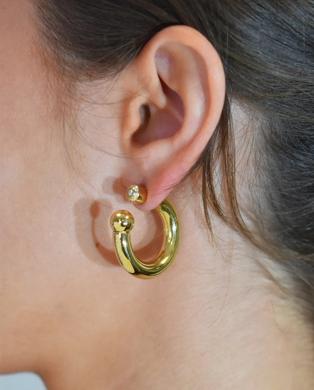 Medium Bernice Gemstone Goud - Afbeelding 2