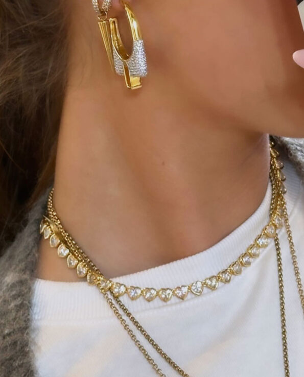 Heart Tennis Ketting - Afbeelding 3
