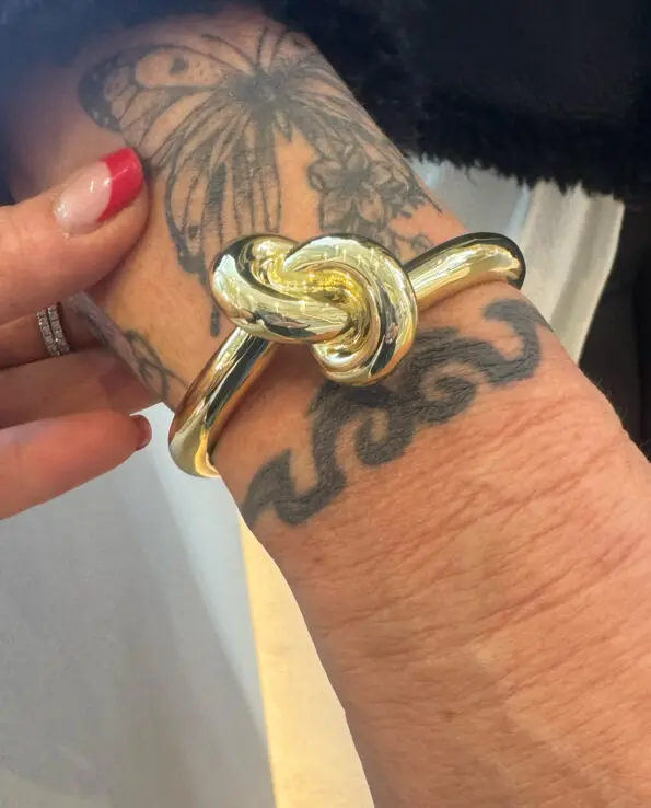 Knot Armband Goud (Breed) - Afbeelding 3