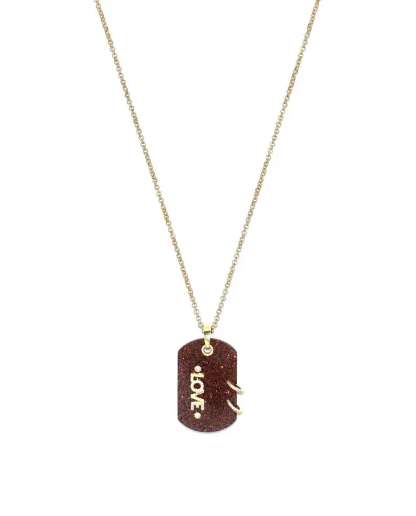 Brooks Ketting Bronze Glitter (Large)