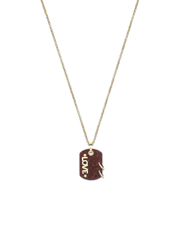 Brooks Ketting Bronze Glitter (Small)
