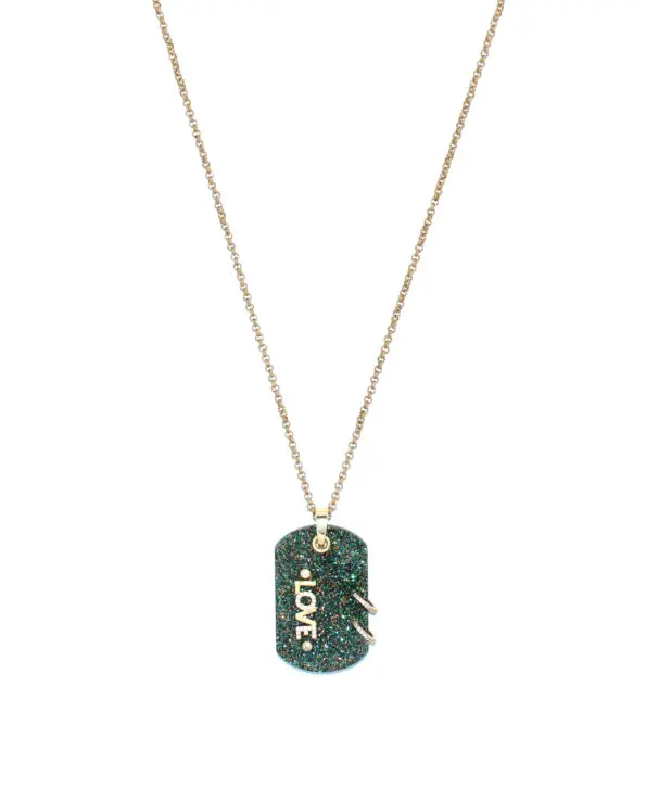 Brooks Ketting Groen Glitter (Large)