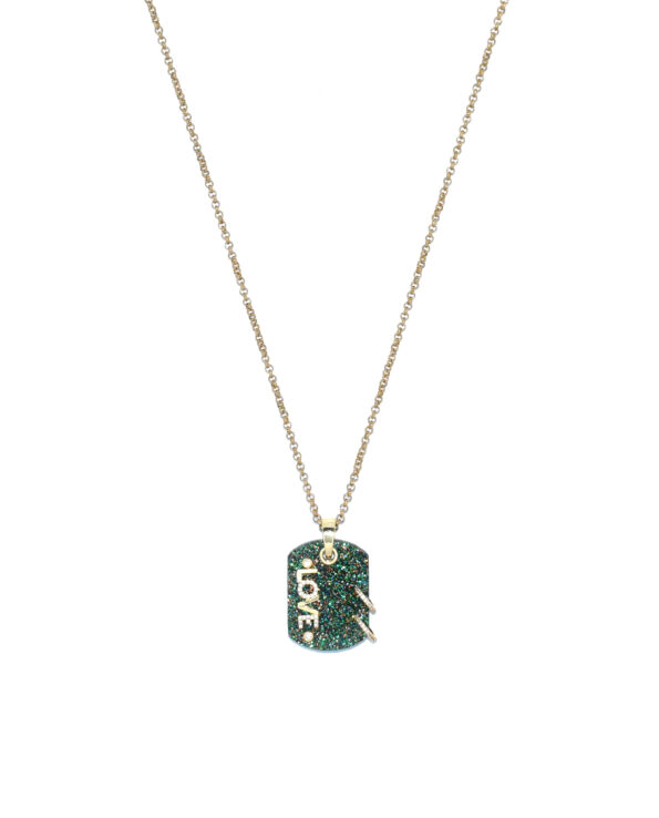 Brooks Ketting Groen Glitter (Small)