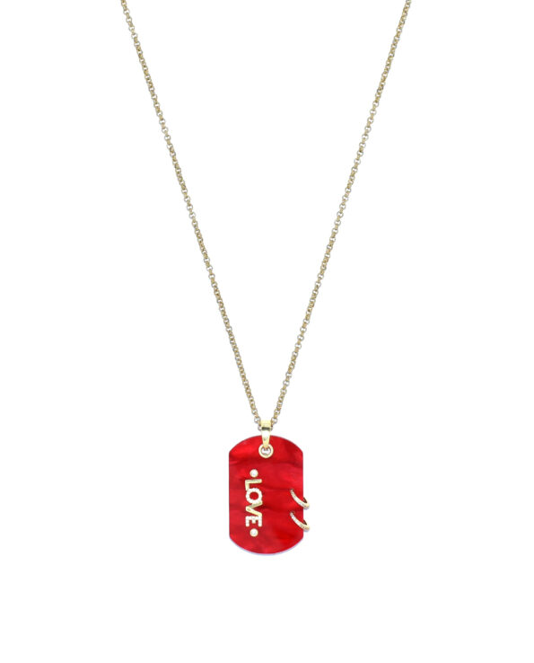 Brooks Ketting Marble Rood (Large)