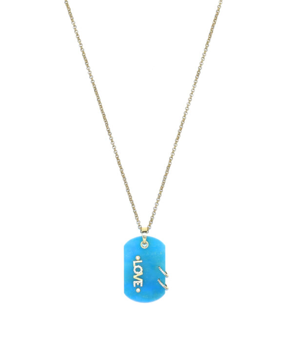 Brooks Ketting Marble Turquoise (Large)