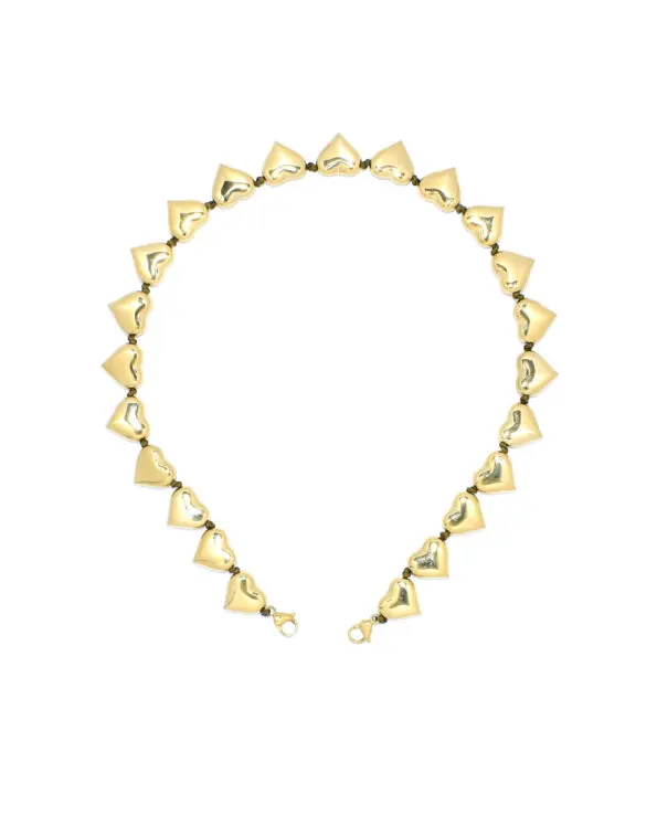 Heart Beads Ketting Goud (Zonder Pendant)