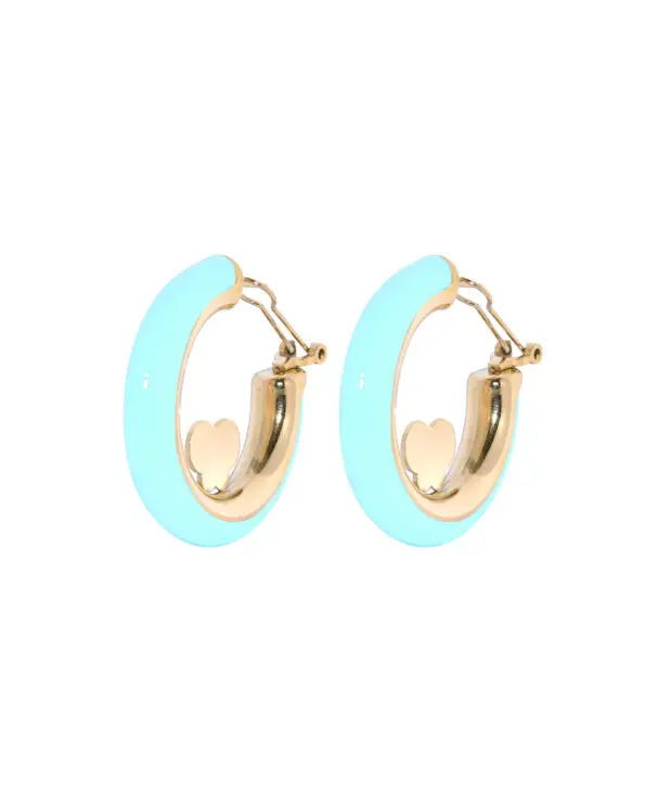 Juli Oorbellen Emaille Baby Blauw