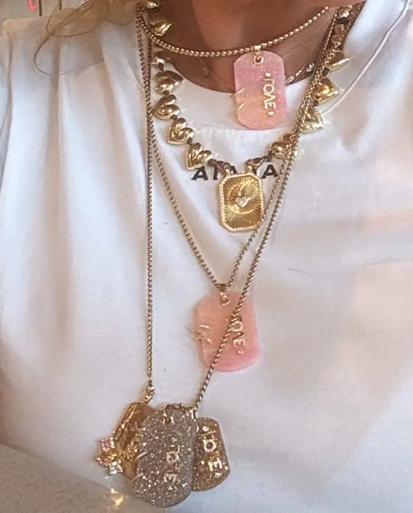 Brooks Ketting Marble Baby Roze (Large) - Afbeelding 2