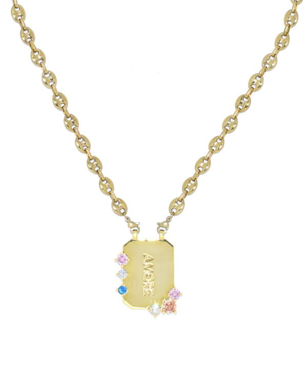 Amore Gemstone Ketting Multicolor (6 Variaties) - Afbeelding 2