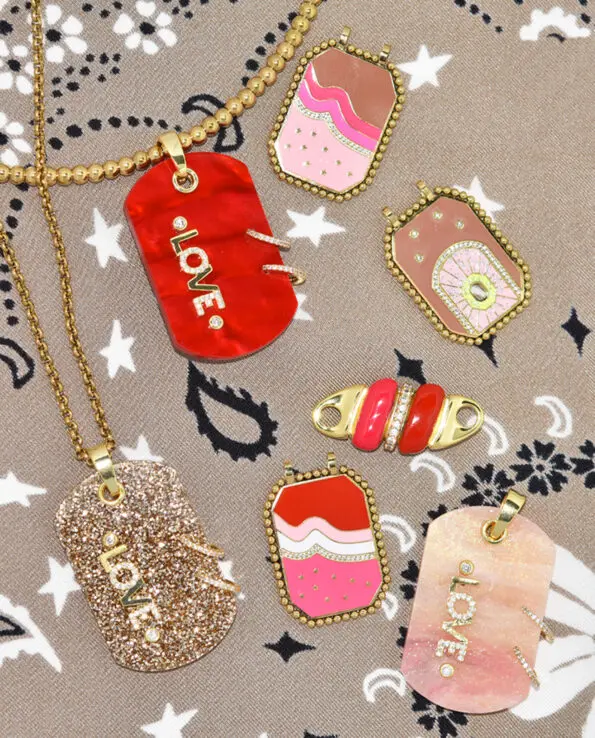 Brooks Ketting Marble Baby Roze (Large) - Afbeelding 4