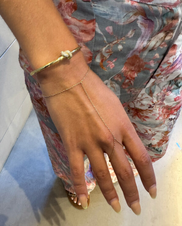 Handchain Armband Goud - Afbeelding 3