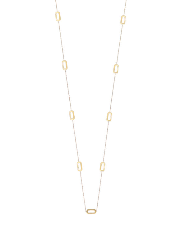 Lange Mini Loulou Ketting Goud