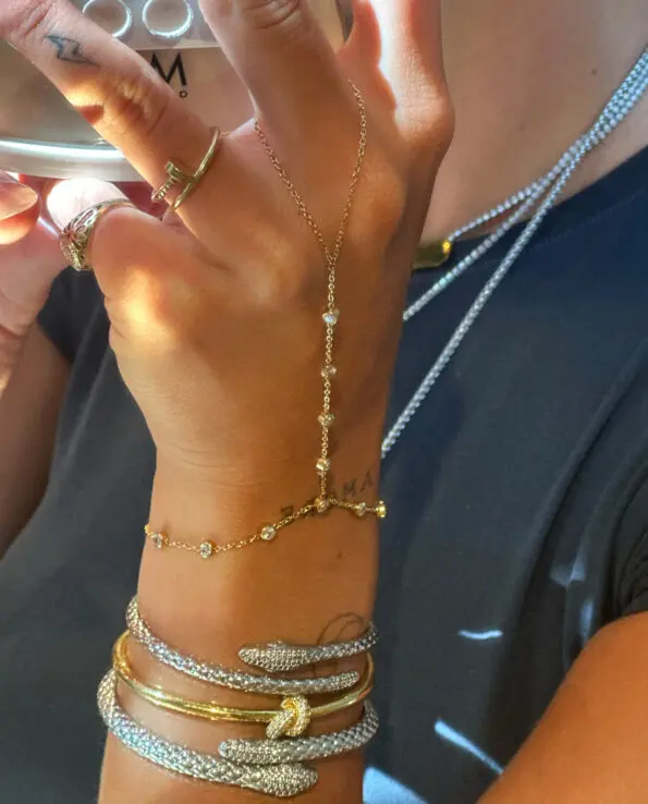 Feline Handchain Armband Goud - Afbeelding 2