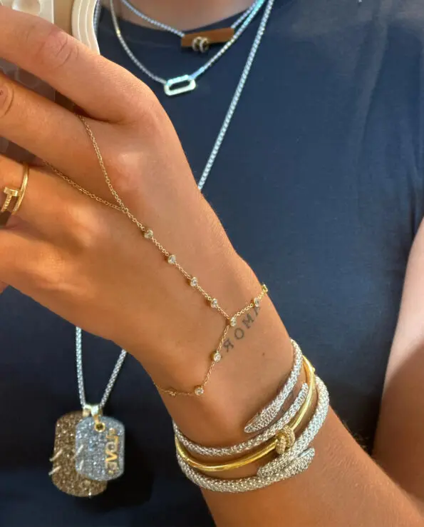 Feline Handchain Armband Goud - Afbeelding 4