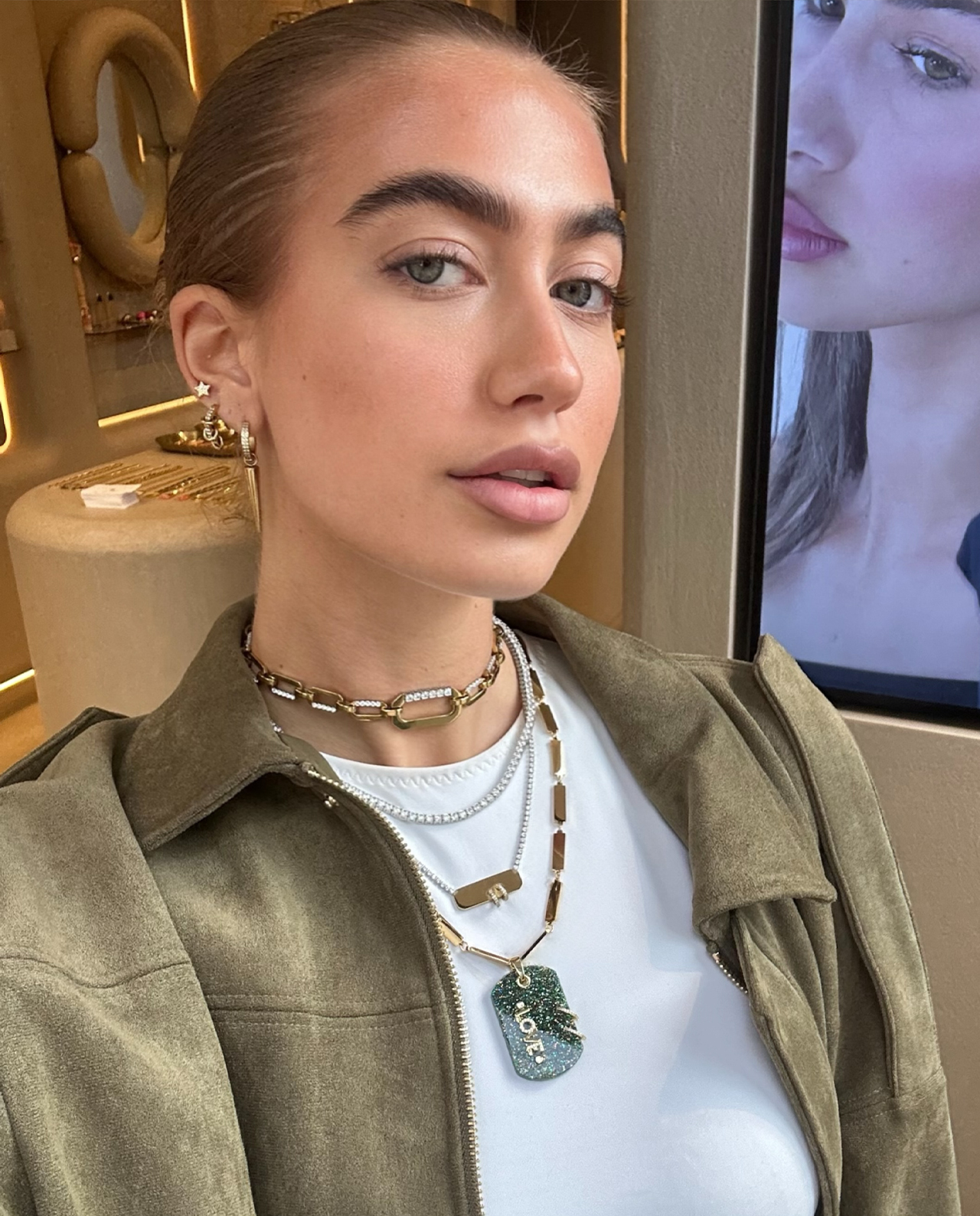 Loulou Choker Ketting Goud - Afbeelding 5