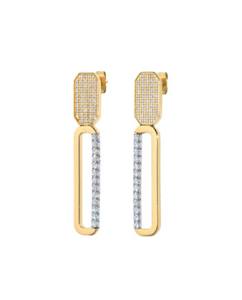 Lange Loudette Oorbellen Goud