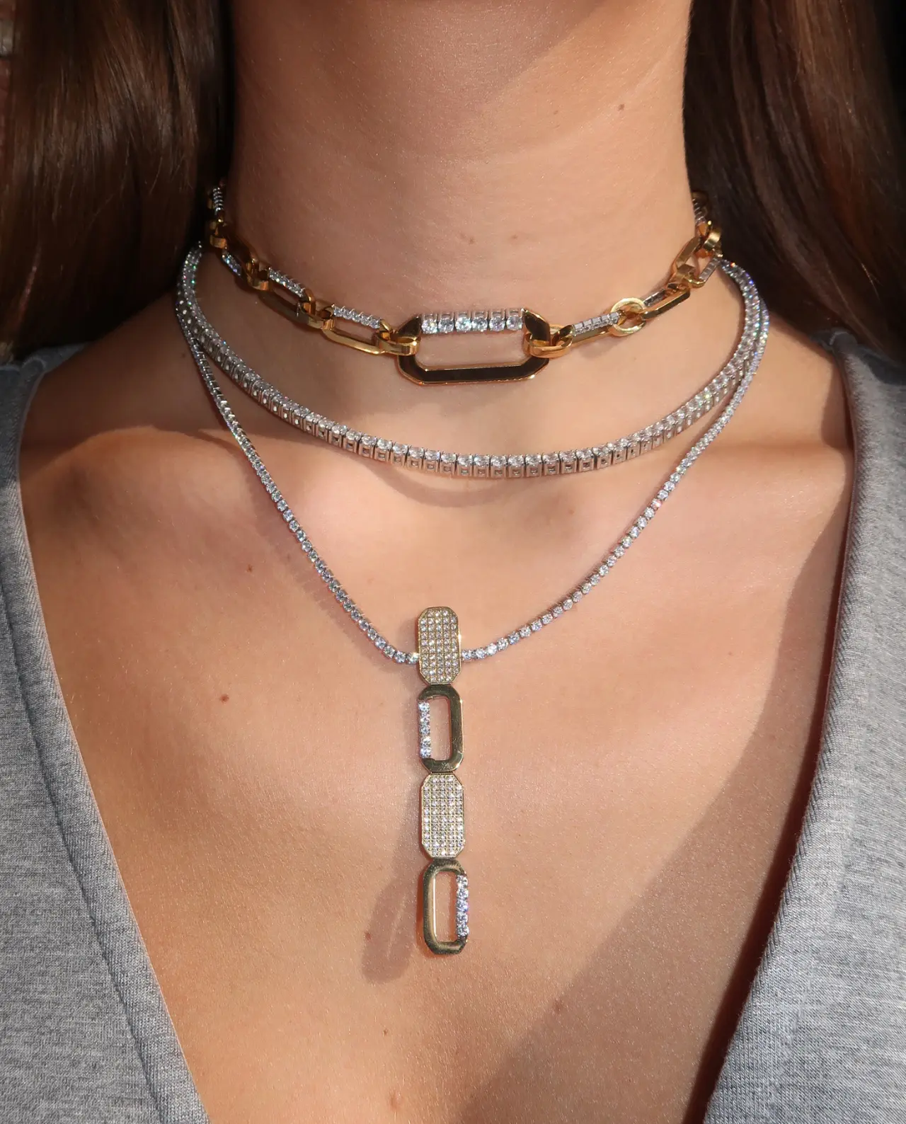 Loulou Choker Ketting Goud - Afbeelding 2