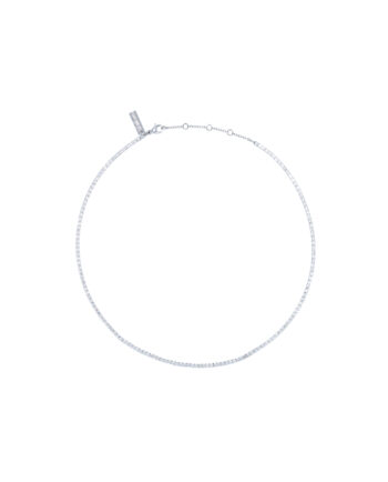 Tennis Chocker Ketting Zilver