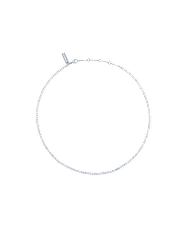 Tennis Chocker Ketting Zilver