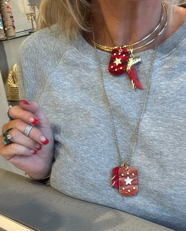 Saber Ketting Rood (2 Variaties) - Afbeelding 3