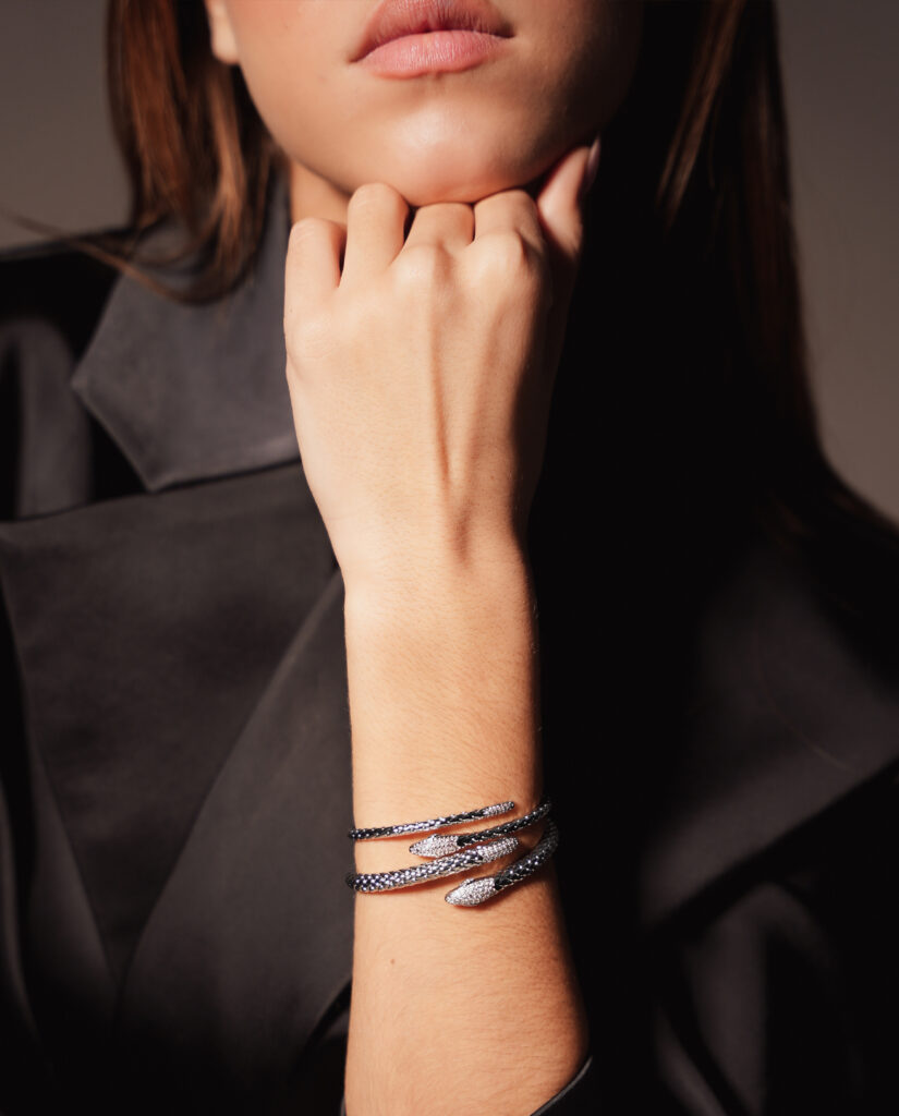 Snake Armbaden Zilver Set #1