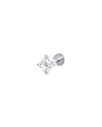 Clover Piercing Zilver