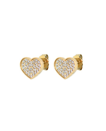 Amour Heart Oorbellen Goud