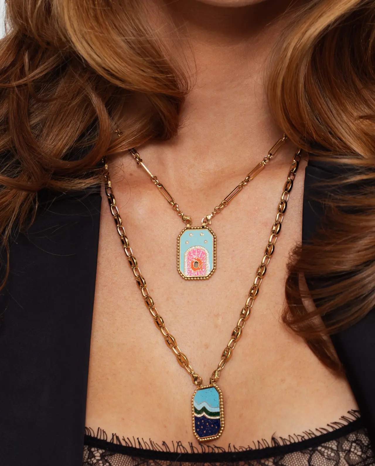 Cher Ketting Multicolor Turquoise Roze (6 Variaties) - Afbeelding 2