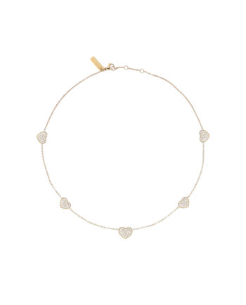 Amour Multi Heart Ketting Goud