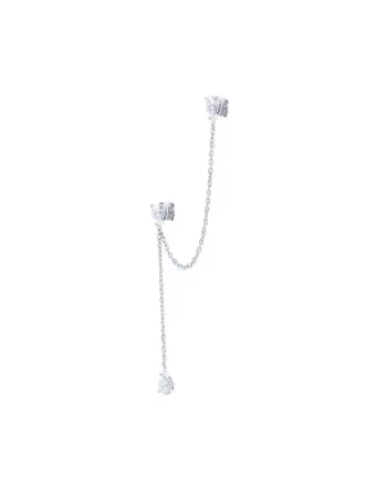 Maxime Piercing Oorbel Zilver