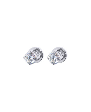 Medium Victoria Round Oorbellen Zilver (6 mm)