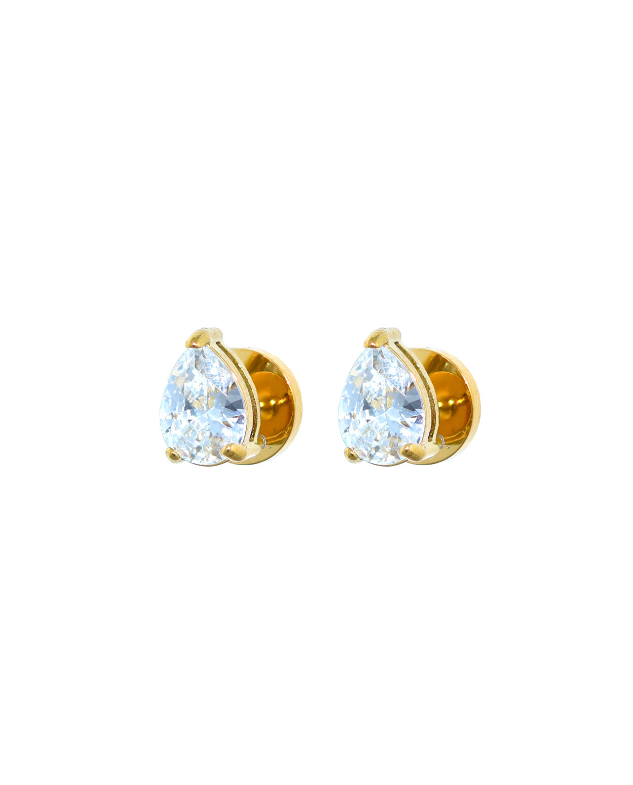 Medium Victoria Pear Oorbellen Goud